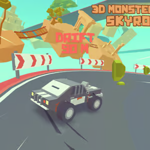 3d Monster Truck Skyroads Unblocked